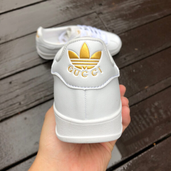 Gucci Co-Branded Adidas White Green and Pink (Copy) - Image 4