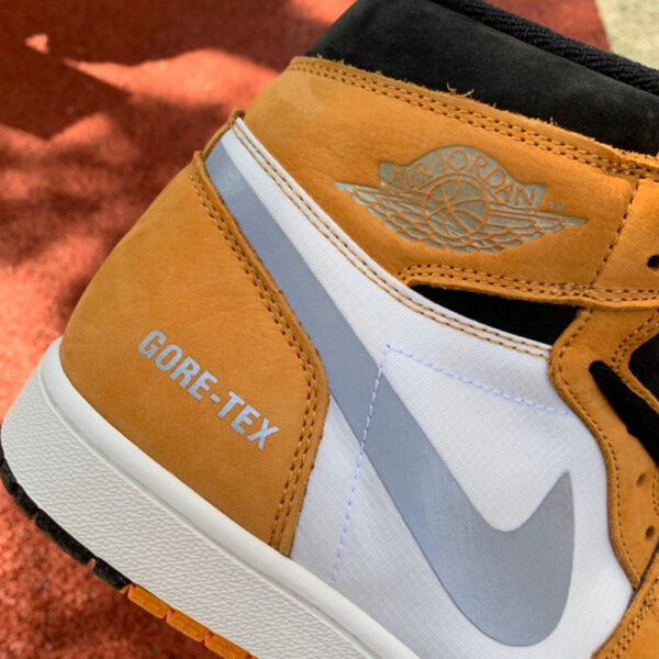 Wheat Black And White Yellow Air Jordan - Image 2
