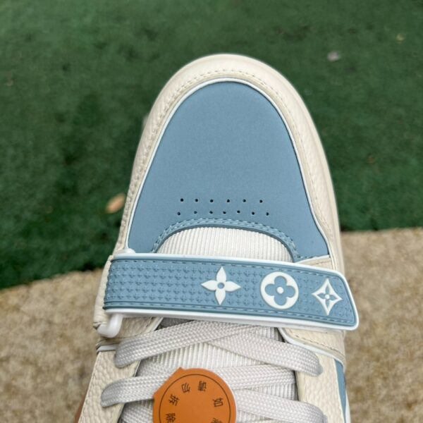 LV Trainer Beige Blue Velcro LOUIS VUITTON Trainer - Image 2