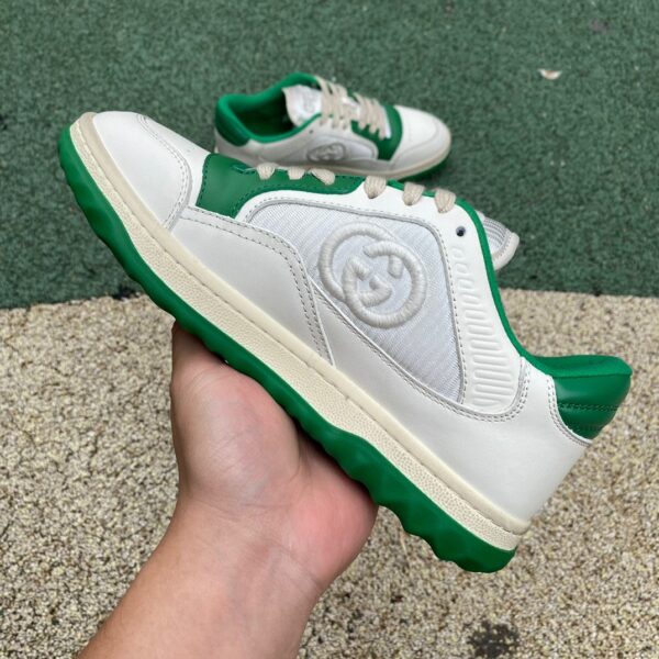 Gucci MAC80 White and Green Distressed Guangzhou - Image 8