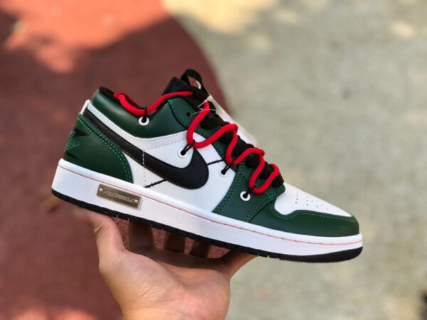 Strappy White And Green Air Jordan - Image 8
