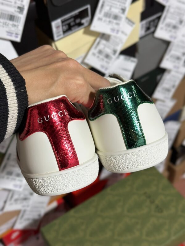 Gucci Little Bee White Shoes - Image 6