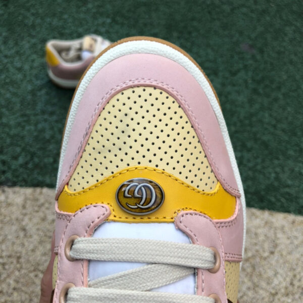 Gucci Low Top Pink And Yellow - Image 7