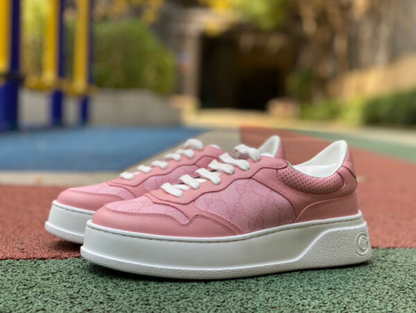 Gucci Thick-Soled Pink and White