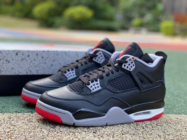AJ4 black and red leather special edition ljr produced "Bred Reimagined" FV5029-006