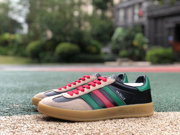 Gucci Joint Adidas Black Green And Brown