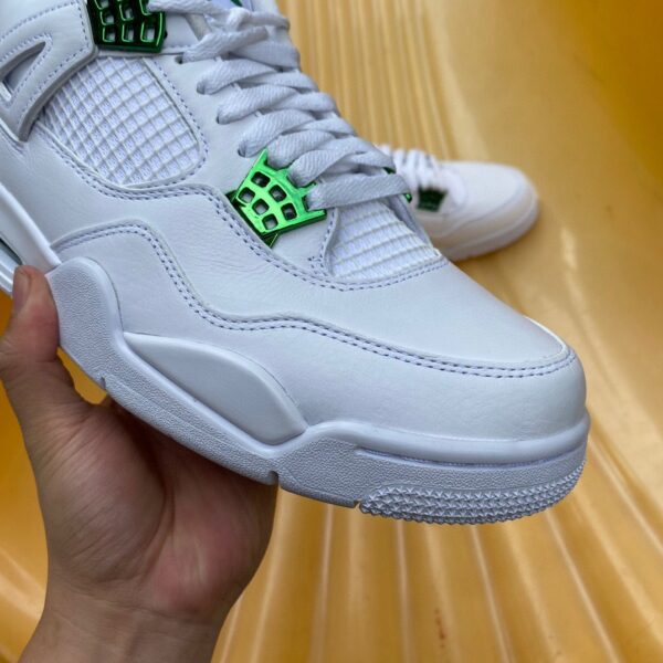AJ4 white green metal channel original version buckle couple basketball shoes CT8527-113 - Image 18