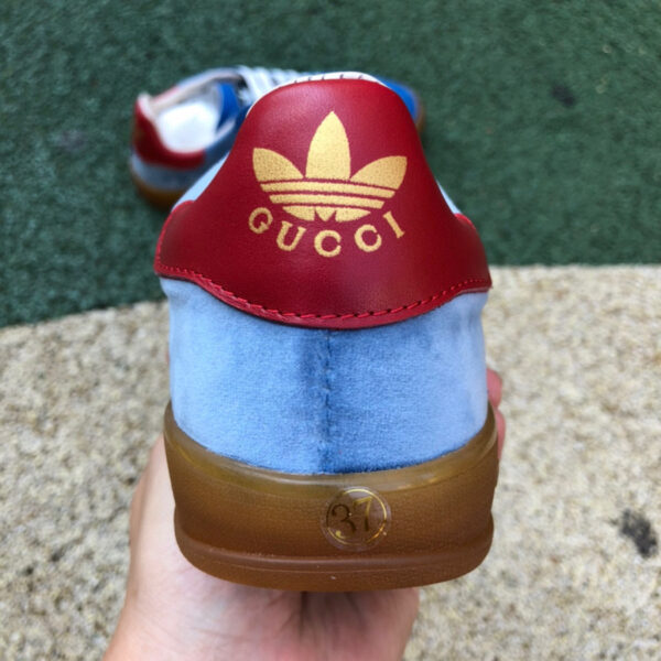 Gucci Co-Branded Adidas Blue Brown - Image 9