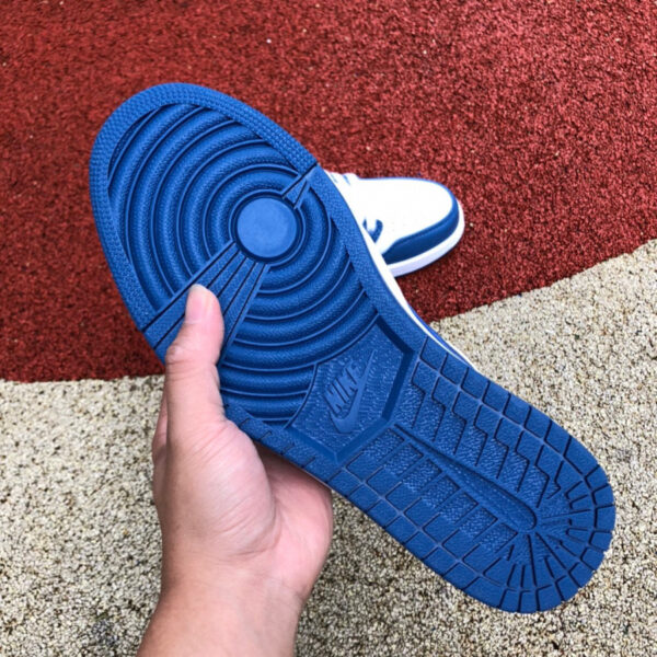 White Navy Blue Air Jordan - Image 11