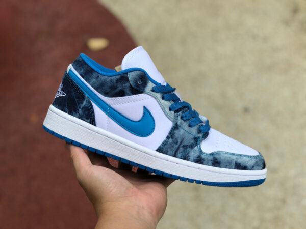 Washed Blue Low Air Jordan - Image 11