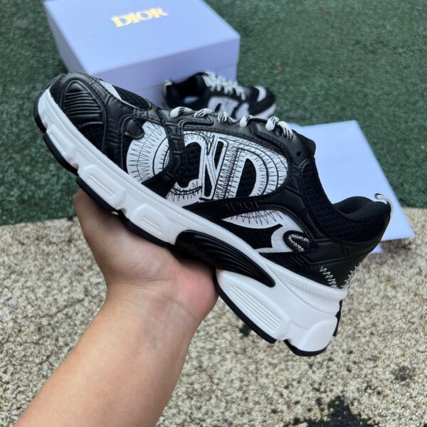 Dior Black and Gray Chrono round toe lace-up sports running - Image 8