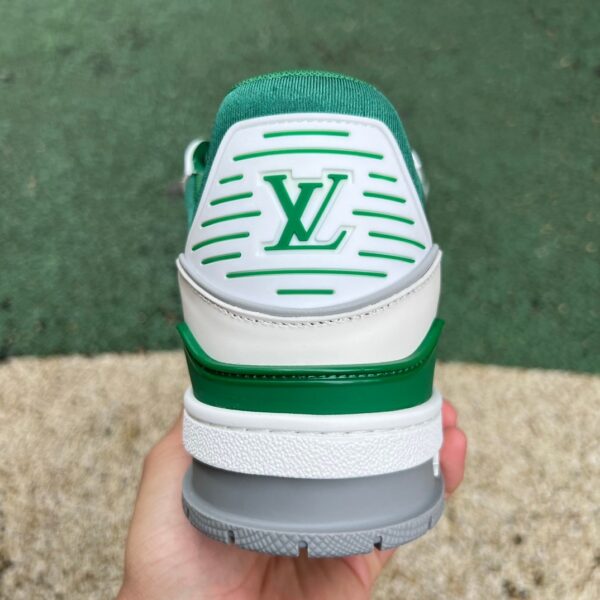 LV white green gray cow leather round toe - Image 6