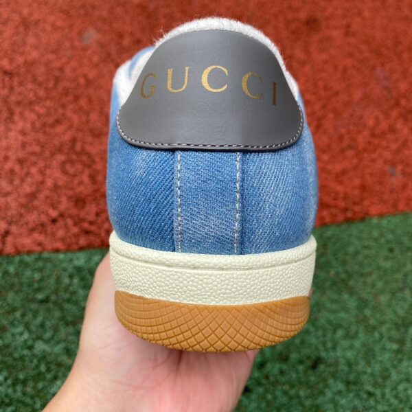 Gucci Denim Screener Round Toe - Image 6