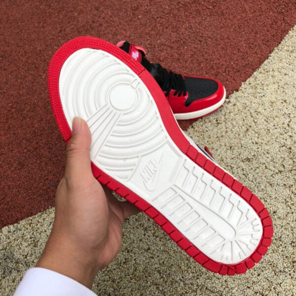 Black And White Red Air Jordan - Image 7