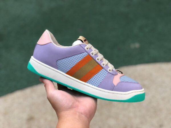 Gucci Low Top Purple Pink - Image 7