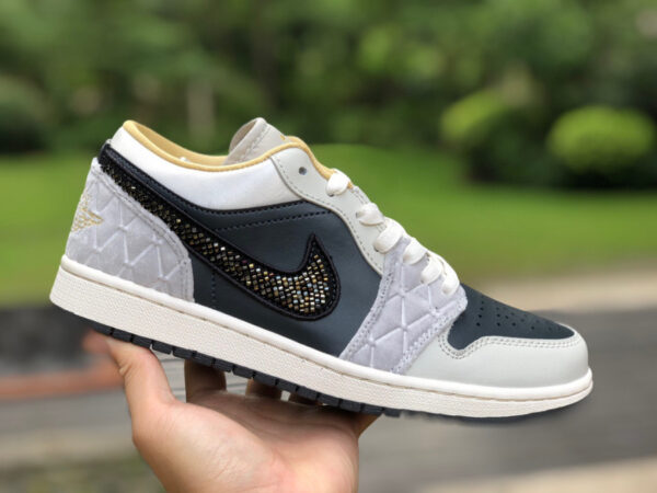 Black Aand Gray Air Jordan - Image 8