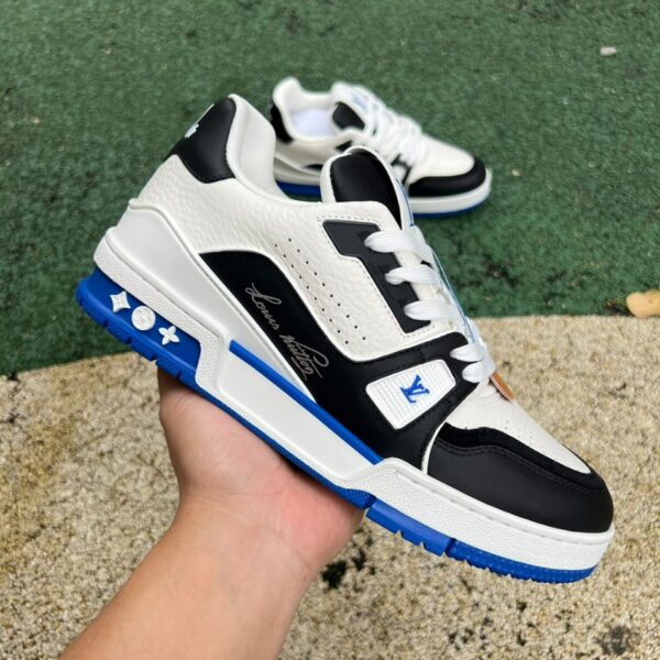 LV Trainer black and white blue LOUIS VUITTON Trainer - Image 7