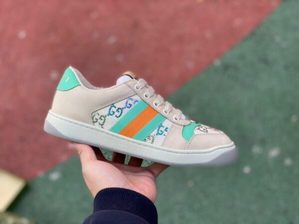 Gucci Low Top Gray Green - Image 7