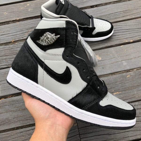 Panda Plush Black Gray Air Jordan - Image 7