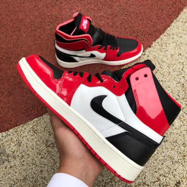 Black And White Red Air Jordan - Image 6