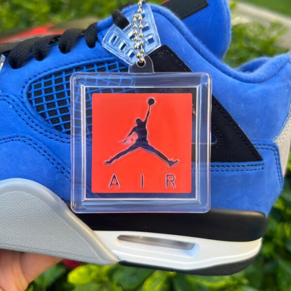 AJ4 blue and black Eminem x Jordan "Encore" low-top retro basketball shoes men's blue and black - Image 16