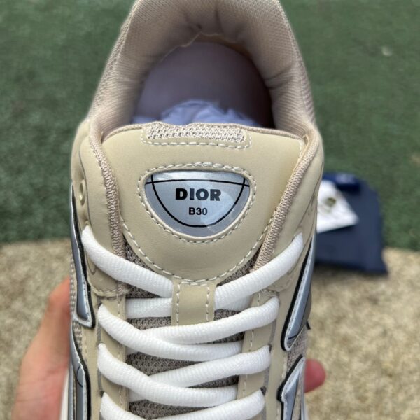 Dior B30 Beige Gray Mesh Fabric - Image 8