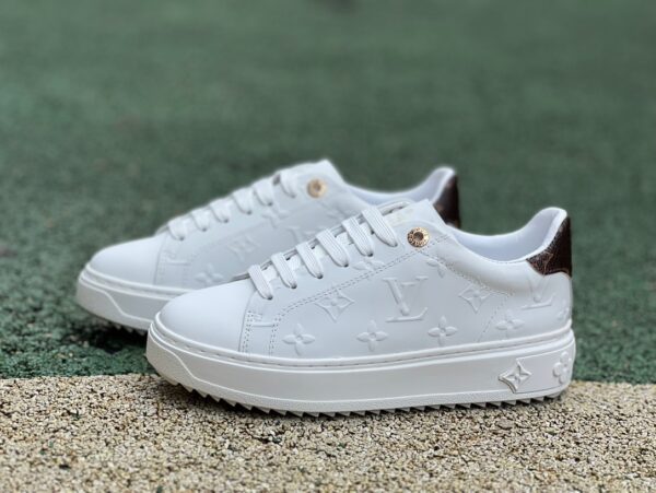 LOUIS VUITTON Time Out cowhide white brown