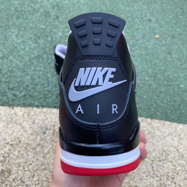 AJ4 black and red leather special edition ljr produced "Bred Reimagined" FV5029-006 - Image 3