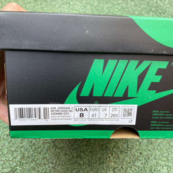 Black And White Green Air Jordan - Image 19