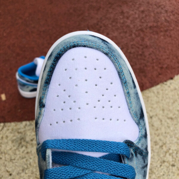 Washed Blue Low Air Jordan - Image 6