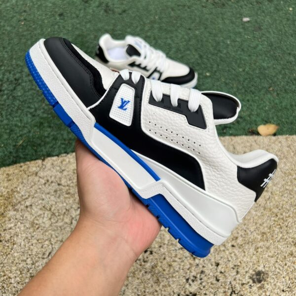 LV Trainer black and white blue LOUIS VUITTON Trainer - Image 6