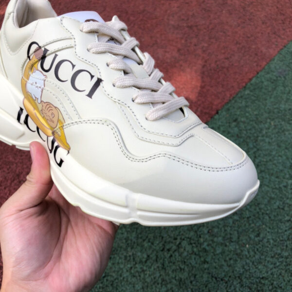 Gucci Rhyton Banana Sports Shoes - Image 5