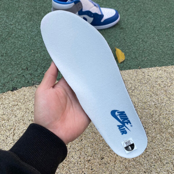 White Gray Blue Air Jordan - Image 7