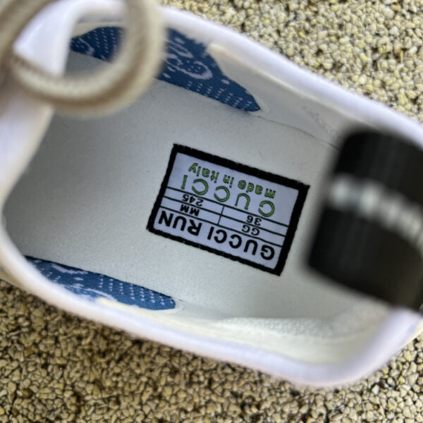 Gucci Running Shoes White And Blue - Image 6