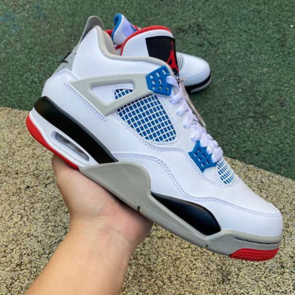 AJ4 Yuanyang⚡️produced by ljr💥 What The AJ4 red and blue Yuanyang basketball shoes CI1184-146 - Image 14
