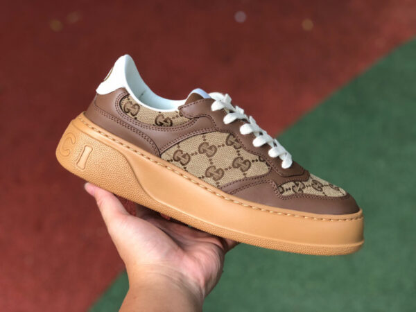Gucci thick-soled  Gray And Light Brown - Image 7