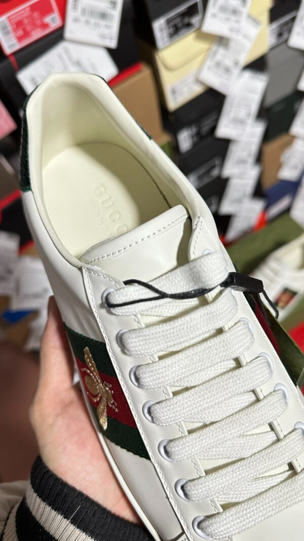 Gucci Little Bee White Shoes - Image 9