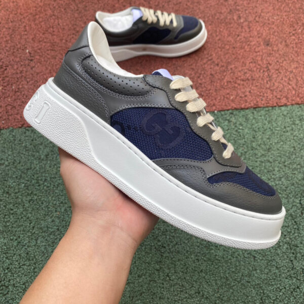 Gucci Thick-Soled Dark Gray Blue - Image 9