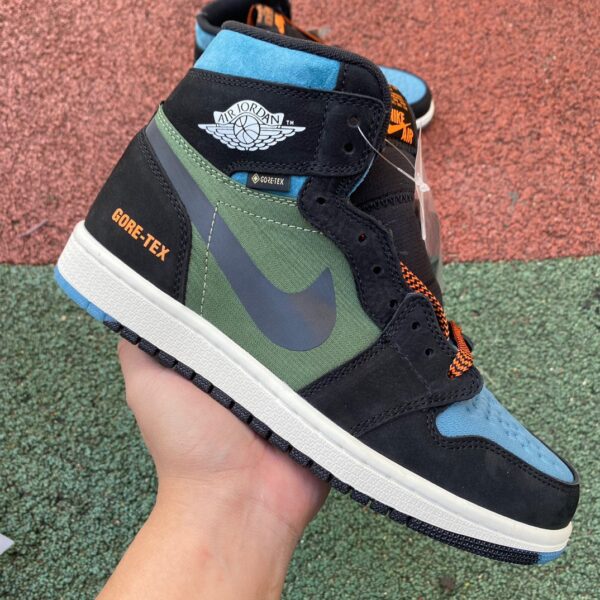 Black Green Blue TEX Air Jordan - Image 12