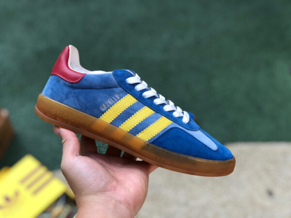 Gucci Co-Branded Adidas Blue Brown - Image 8