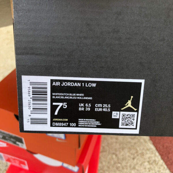 Washed Blue Low Air Jordan - Image 10