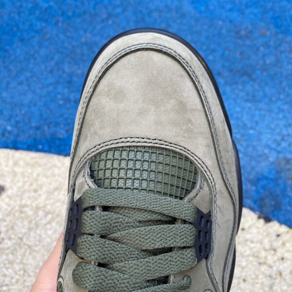 AJ4 Army Green Retro UNDFTD Low-top Retro Basketball Shoes Men's Army Green JBM351 M1 - Image 2