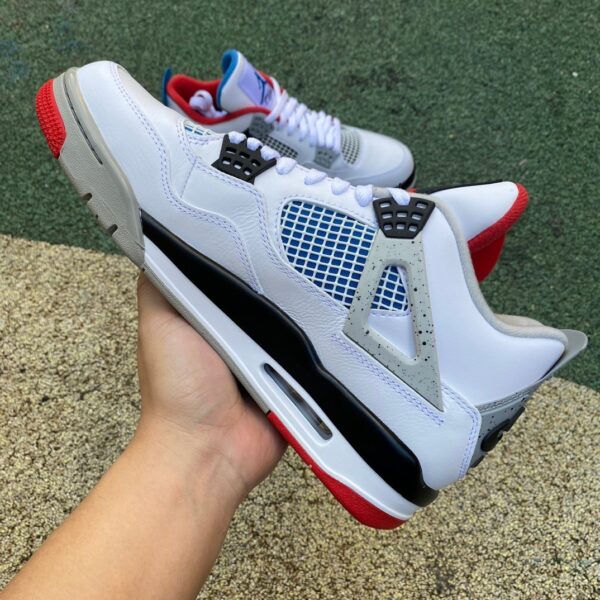 AJ4 Yuanyang⚡️produced by ljr💥 What The AJ4 red and blue Yuanyang basketball shoes CI1184-146 - Image 3