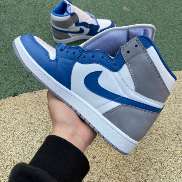White Gray Blue Air Jordan - Image 20