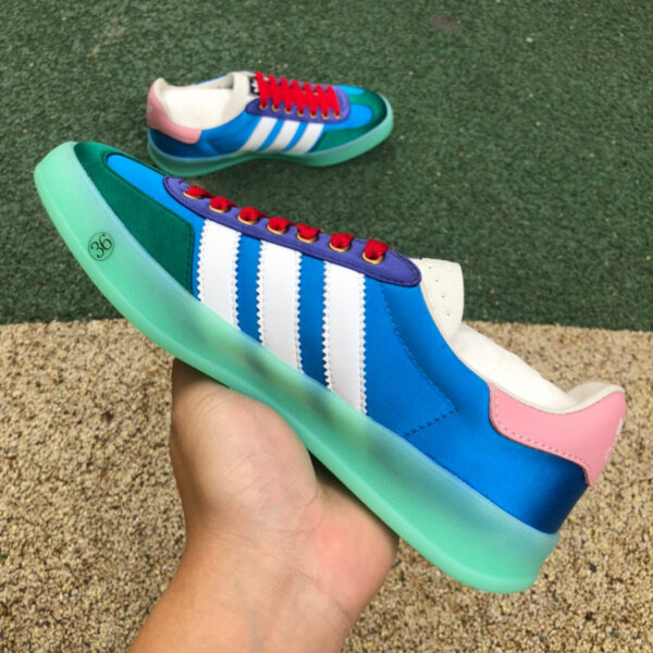 Gucci Joint Adidas Light Blue Silk - Image 9