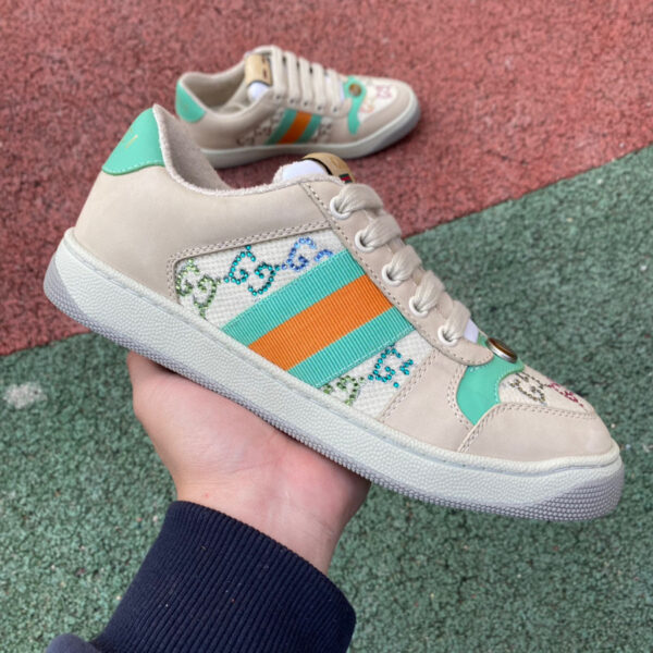 Gucci Low Top Gray Green - Image 6