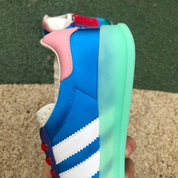 Gucci Joint Adidas Light Blue Silk - Image 4