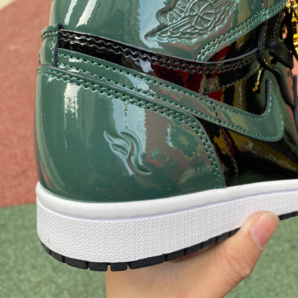 Miami Black Green Orange Air Jordan - Image 5