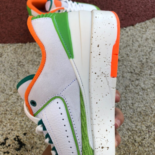 White Green Orange Titan x Air Jordan - Image 6