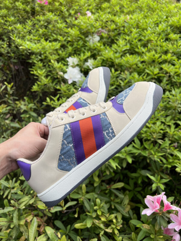 Gucci Dirty Shoes Blue Cloth, - Image 9